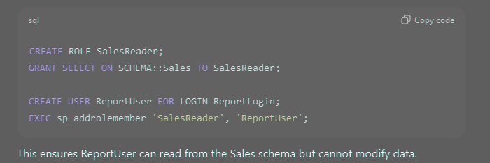 Example: Creating a Custom Role